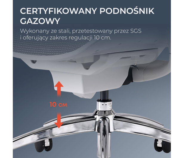 Sihoo DORO C300 PRO Mesh biały - 1542253 - zdjęcie 16